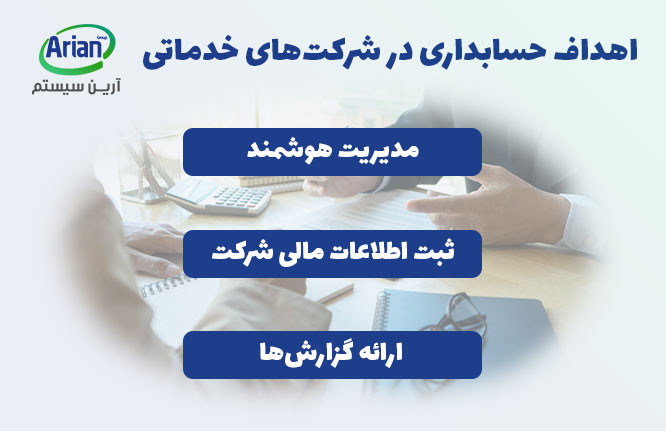 اهداف حسابداری در شرکتهای خدماتی